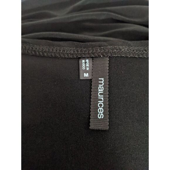 Maurices Black Belted Dress Size Medium Black Stretchy Dress with Belt - Picture 5 of 7